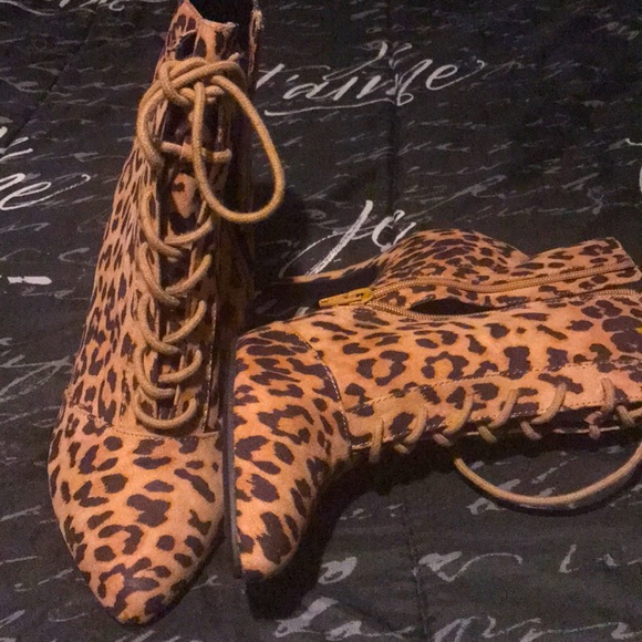 Cato Shoes - Leopard print boots